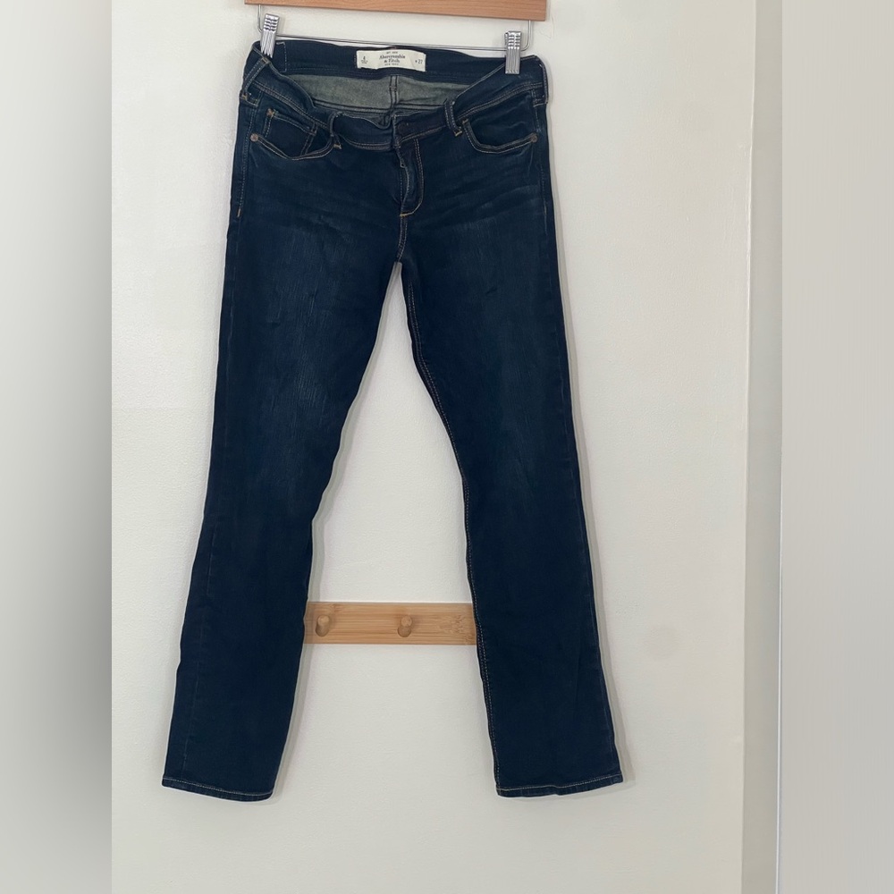 Abercrombie & Fitch Blue Skinny Jeans vintage y2k 2000s denim size 4 no flaws